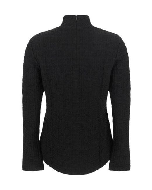 Givenchy Black 4G Jacquard High-Neck Jumper