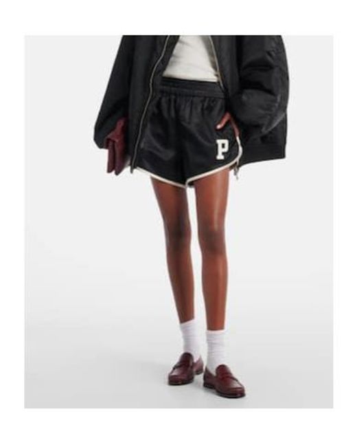 Polo Ralph Lauren Black Rally Cotton-Blend Satin Shorts