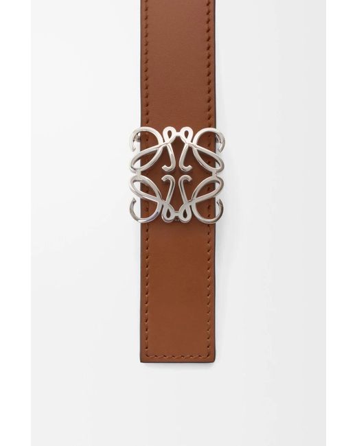 Loewe White Anagram Reversible Belt