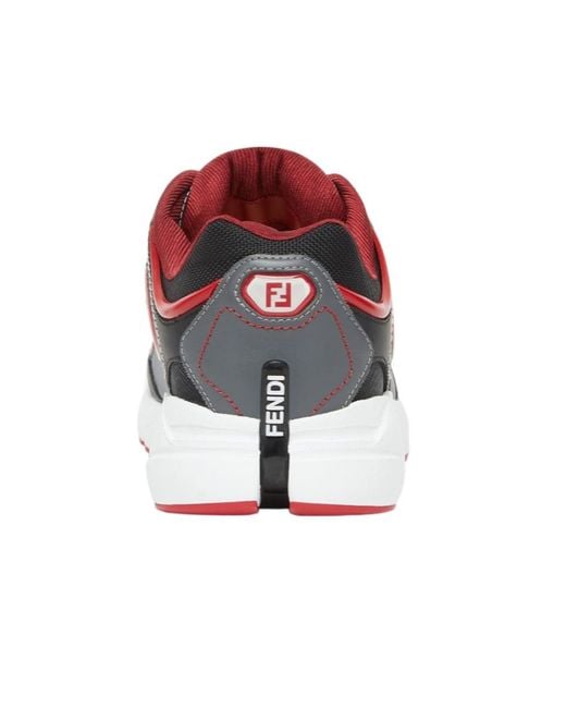 Fendi Multicolor Forward Lace-Up Sneakers for men