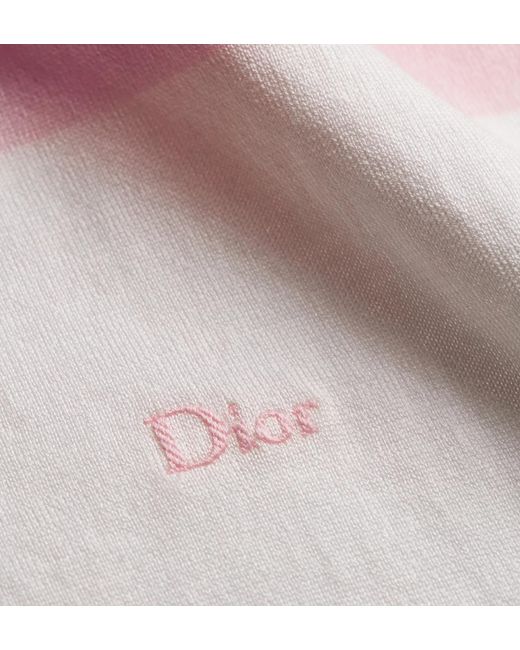 Dior Pink Iviera Marinière Long-Sleeved Polo Shirt