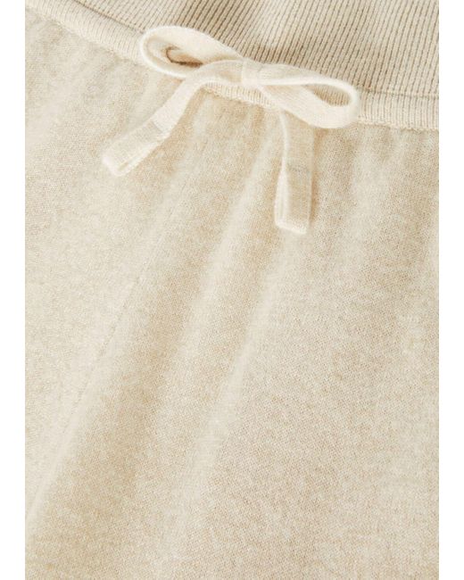 Loro Piana Natural Drawcord Cashmere Sweatpants