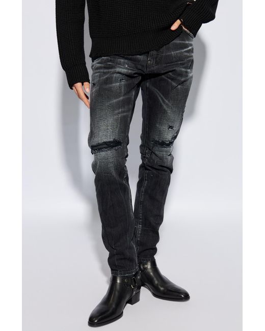 DSquared² Black Slim Fit Jeans for men