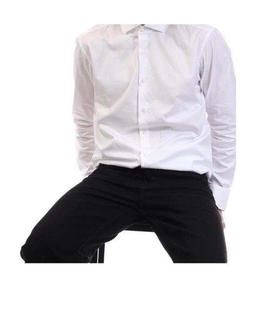 Boss White Logo Shirt for men