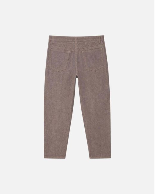 A.P.C. Gray Jean Martin Straight-Leg Five-Pocket Jeans for men