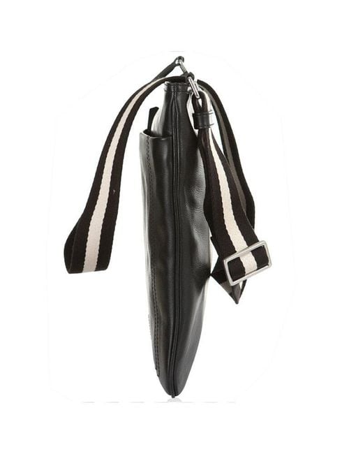 Bally Black Logo Shoulder Bag for men