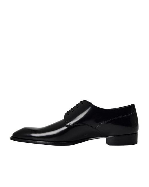 Saint Laurent Black Casual Derby Shoes for men