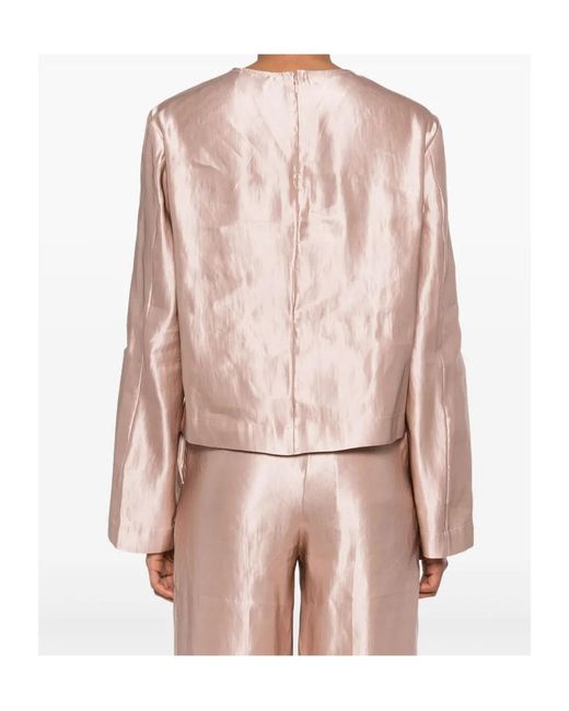 Loulou de Saison Pink Back-Zip Top
