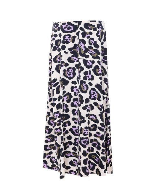 Essentiel Antwerp White Jiselle Pleated Midi Skirt