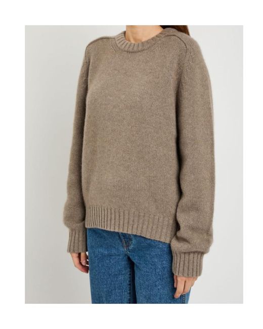 Khaite Brown Mae Cashmere Sweater
