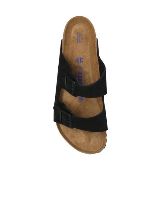 Birkenstock Black Arizona Suede Sandals for men