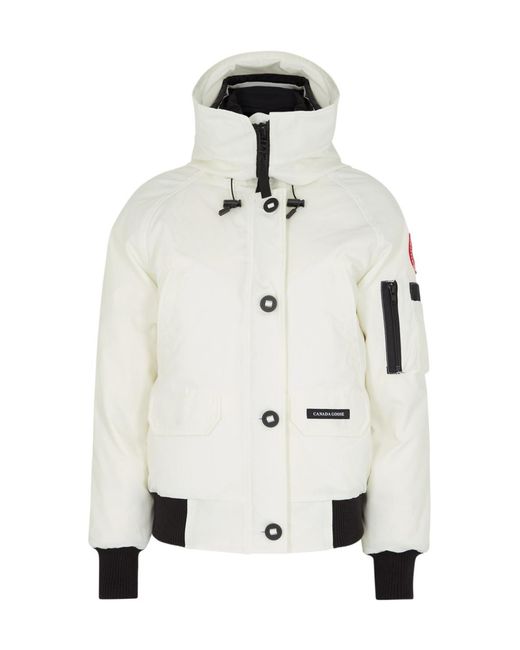 Canada Goose White Waterproof Down Jacket