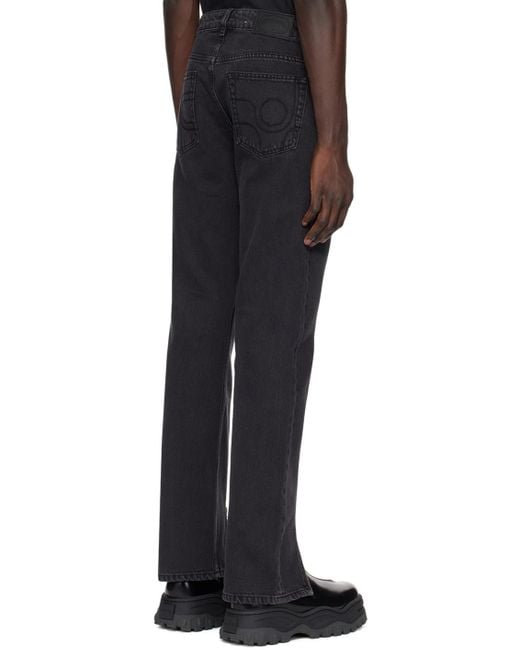 Eytys Black Orion Mid-Rise Jeans for men