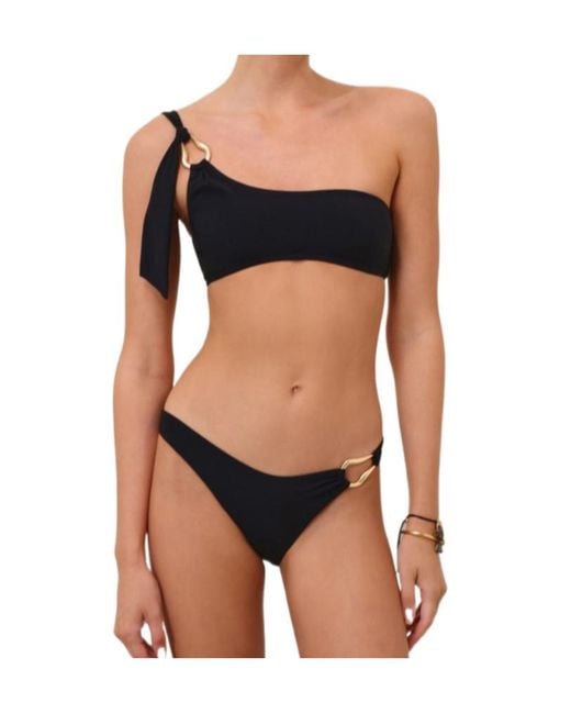 Zimmermann Black Roselight Trim Bikini Set