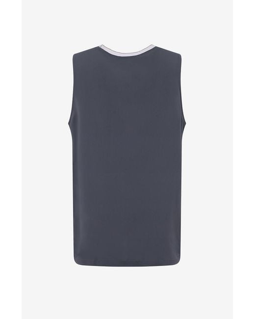 Fabiana Filippi Blue Sleeveless T-Shirt