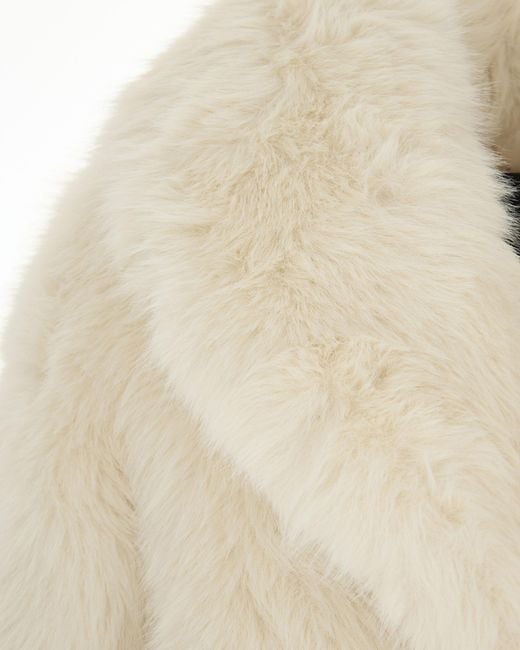 Liu Jo Natural Faux Fur Coat