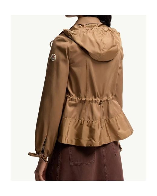 Moncler Brown Adenium Drawstring Hooded Jacket