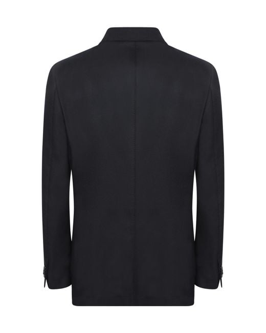 Zegna Blue Single Breasted Jacket for men