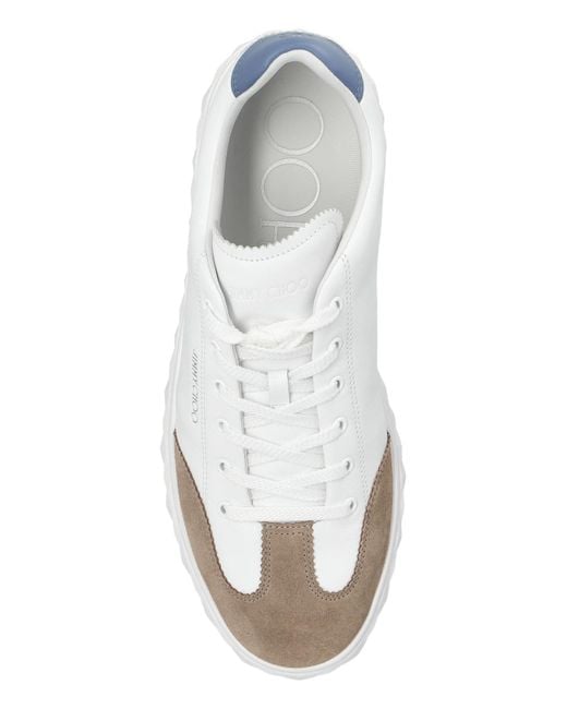 Jimmy Choo White Diamond Light Flex Sneakers for men