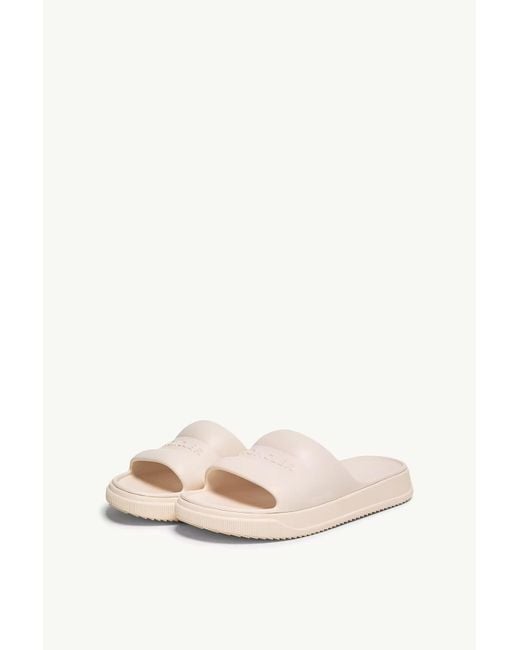 Moncler White Altive Slides for men