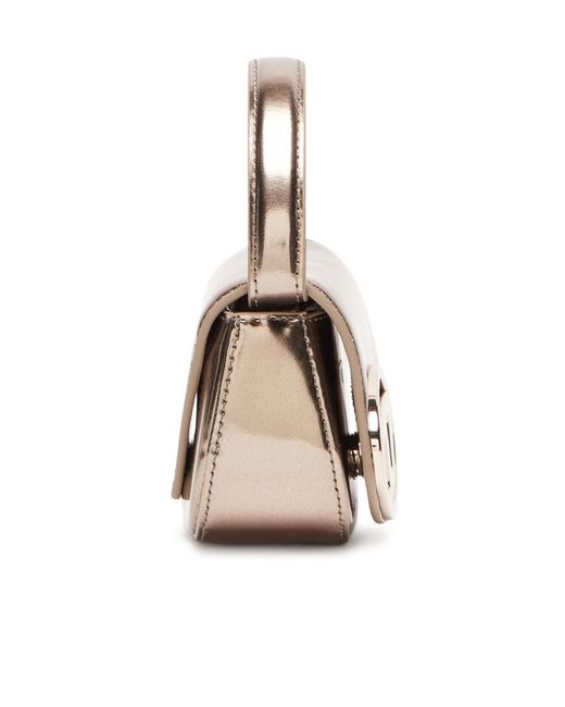 DIESEL Metallic 1Dr-Xs-S Iconic Mirrored Mini Crossbody Bag