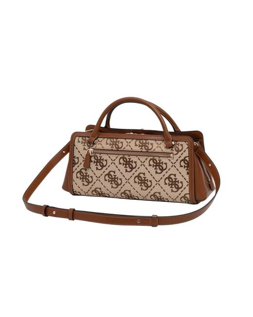 Guess Brown Double-Handled Shoulder Bag
