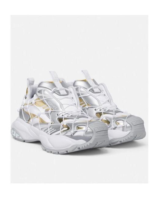 Versace White Mercury M_Vs_03 Panelled Sneakers