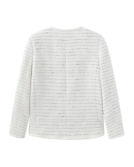 Marissa Chiara White Long Sleeve Jacket