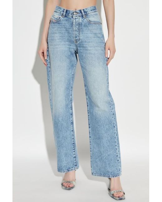 DIESEL Blue 1971 D-Sent L30 Straight-Leg Jeans