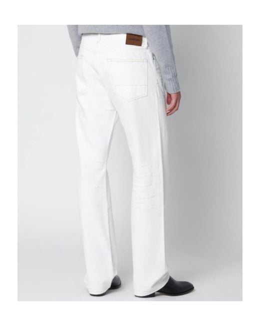 Tom Ford Black Jeans With Biker-Effect Details for men