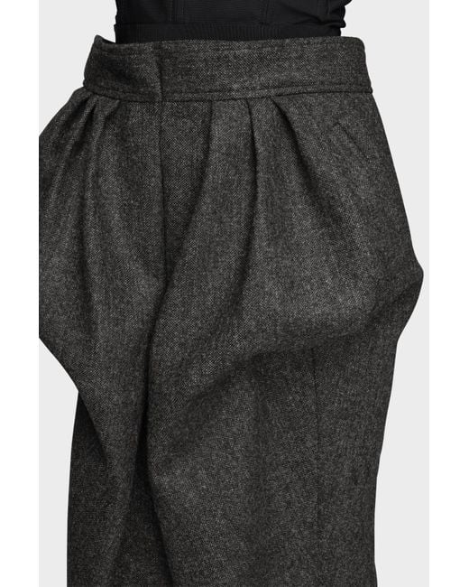 Maison Margiela Black Wool Bustier Dress