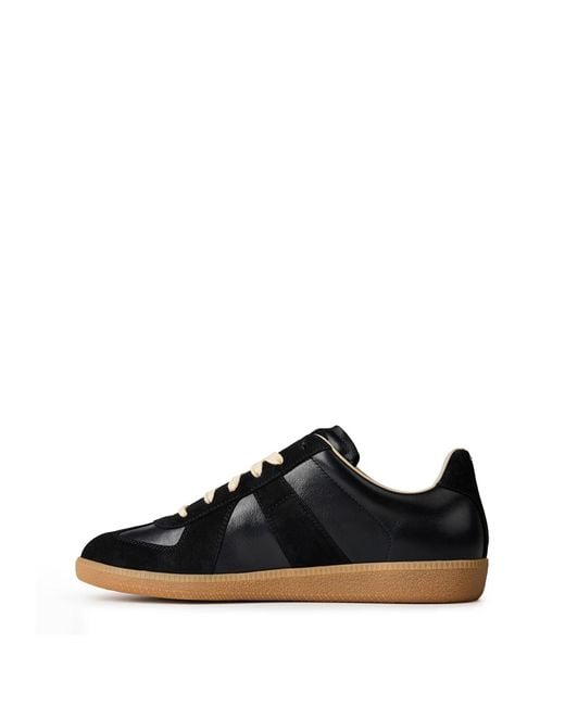 Maison Margiela Black Low-Top Sneakers for men