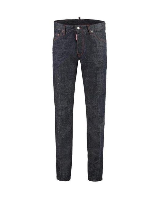 DSquared² Blue Cool Guy Rear Logo Print Jeans for men