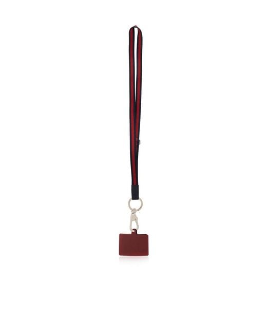 Gucci White Id-Plaque Keyring for men