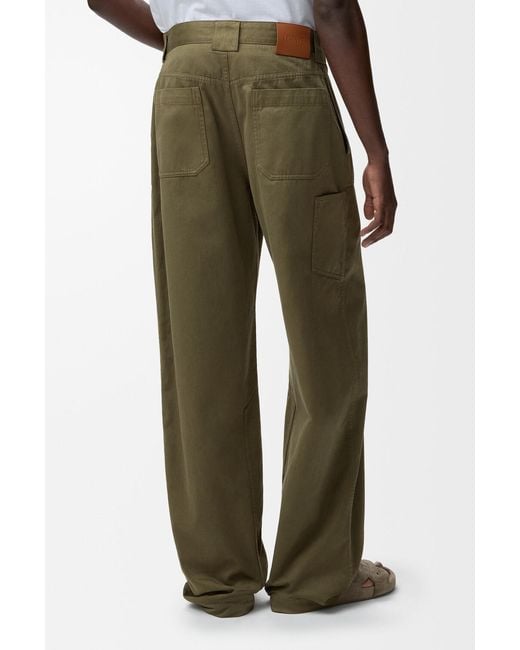 Loewe Green Belt Loop Casual Pants for men