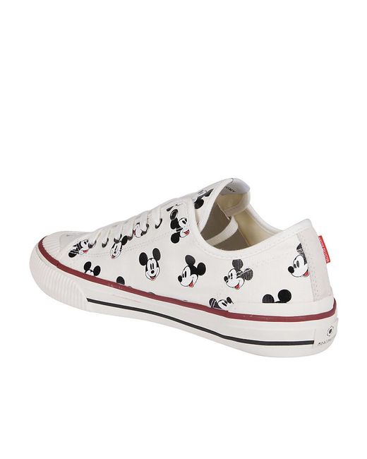 MOA White Logo Lace Up Casual Sports Shoes