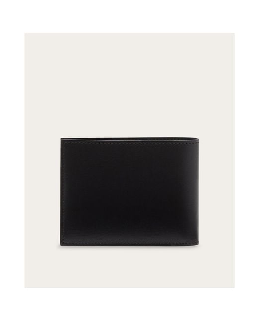 Ferragamo Black Ferragamo Logo Printed Bi-Fold Wallet for men