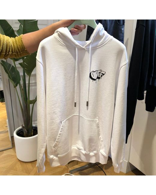 Off-White c/o Virgil Abloh White Logo Printed Sweater