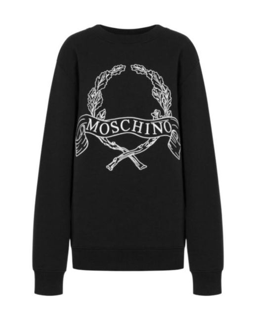 Moschino Black Crew Neck Sweatshirt