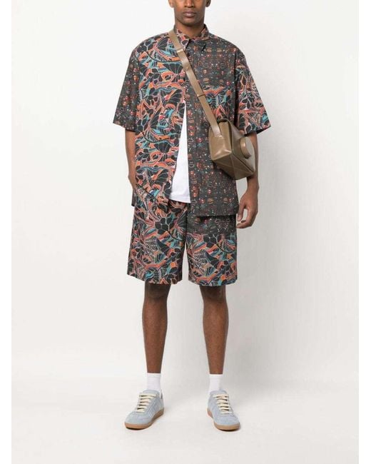 Isabel Marant Blue Laverneo Cotton Shorts for men