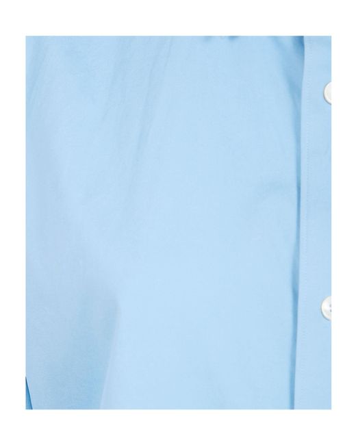 Auralee Blue Finx Twill Shirt