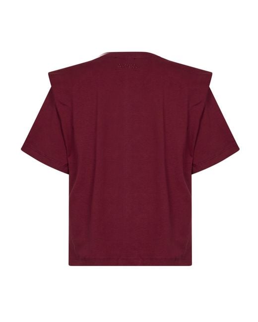 Isabel Marant Red Isabel Marant Étoile Shoulder-Pad T-Shirt