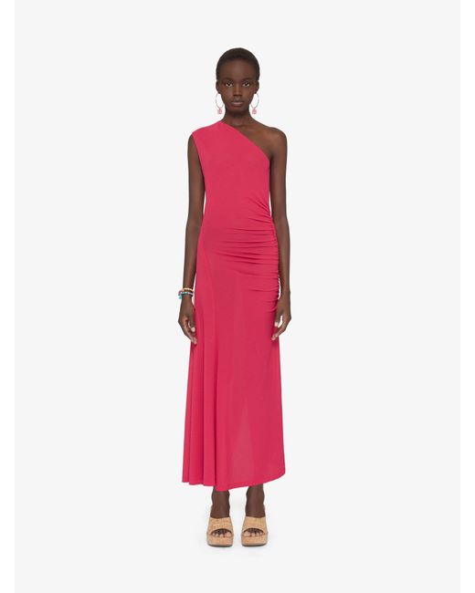 Givenchy Pink Asymmetric Draped Dress