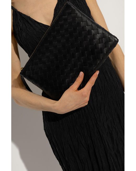 Bottega Veneta Black Intrecciato Small Handbag