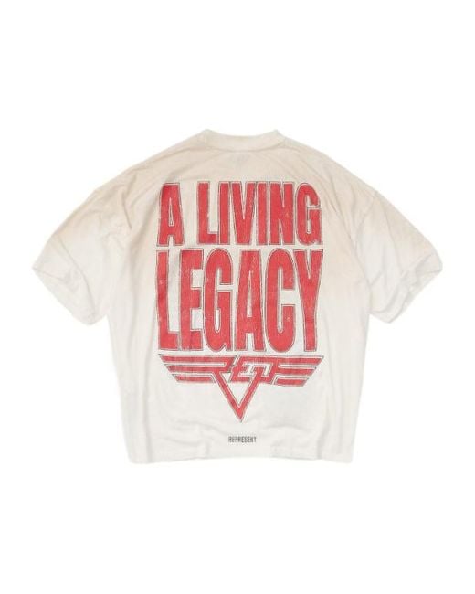 Represent White Reversible Living Legacy Tour T-Shirt for men