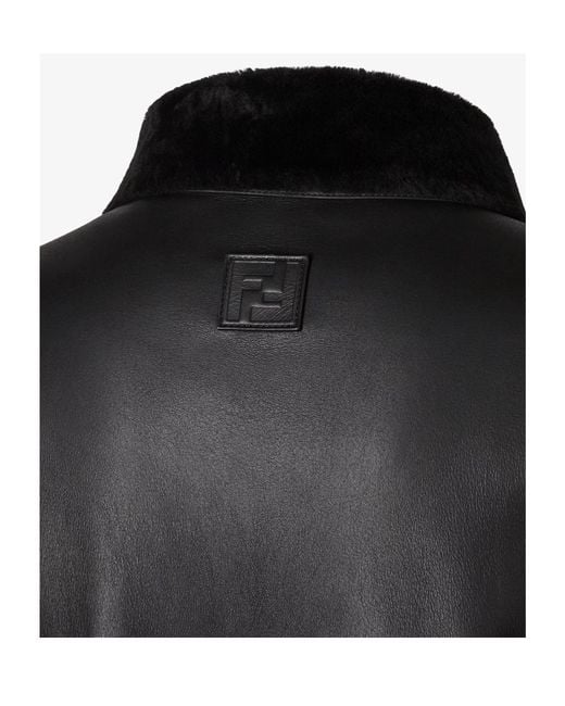 Fendi Black Shearling Jacket for men