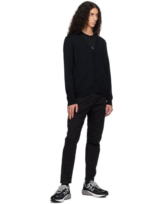 Stone Island Blue Long-Sleeve Knit Cardigan for men