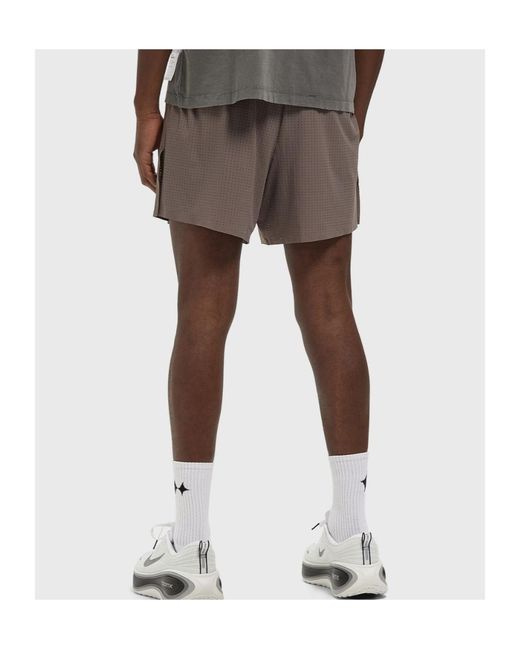 Satisfy Brown Space-O 5 Mesh Performance Shorts for men