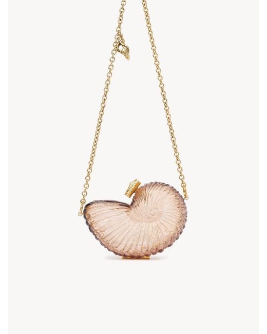 Chloé Pink Chloé Sea Treasures Shell Clutch Bag