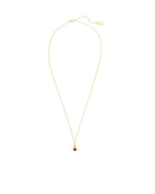 Vivienne Westwood White London Orb Pendant Necklace